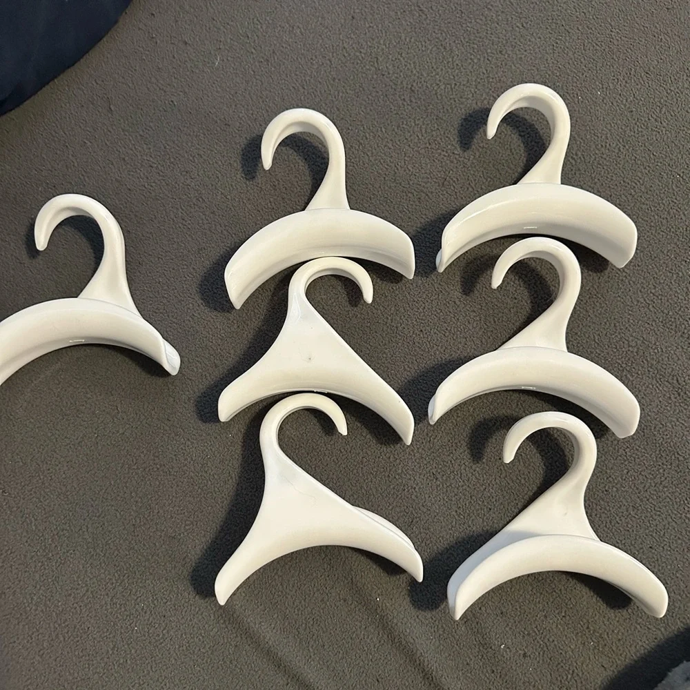 White purse hooks